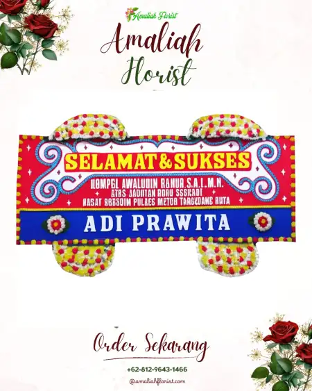 Papan Bunga Ucapan Selamat Nusukan